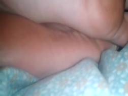 close penis jerked feet