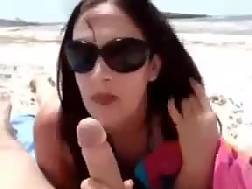 brunette public bj vacation