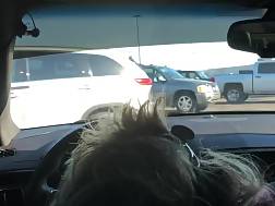 wifey blows car public
