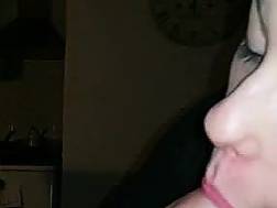 girlfriend sucking tip prick