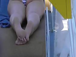 brunette ass showing feet