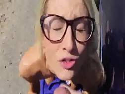 blond teen blowjob prick