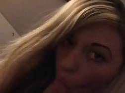 sexy blonde blowing first