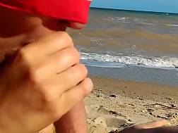 blindfolded blowjob cock beach