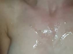 cumming taking facial