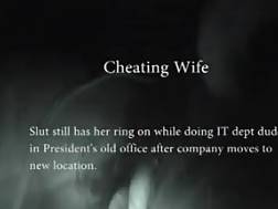 cheating wifey dude office