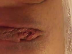 vibrator shaved vagina cum