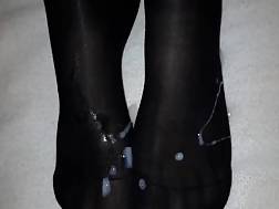 pair feet tights covered