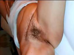 fondling unshaved vagina couch