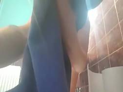 chubby wife herself shower