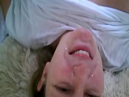 wife cum stroking swollen