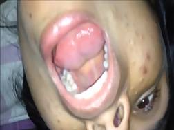 mouthful sperm jizz face