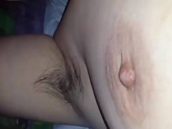 boobed shows unshaved twat