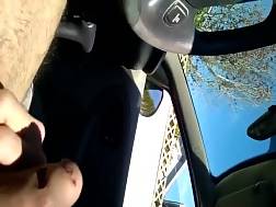 masturbating penis car