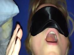 drilled blondfolded wife face