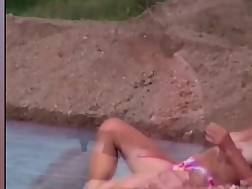 hot topless wife filmed