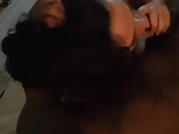 black darkhaired blowing big