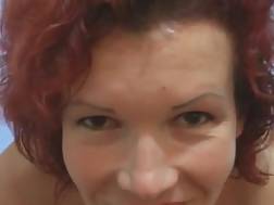 pov redhaired mature twat