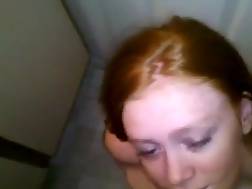 young redhead sucking cock