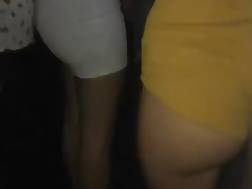 teenager shorts backside club