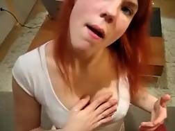 redhead blowjob