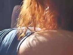 redhead sucking pecker cum