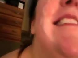 bbw blowjob facial