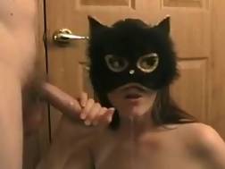 wifey wearing mask blow