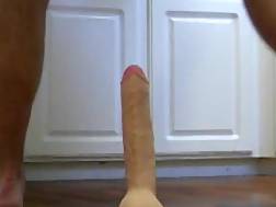 riding large dildo