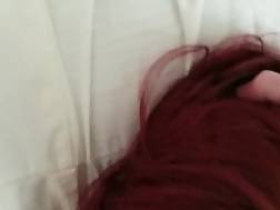 redhaired teenager blowing penis