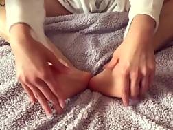 close slender feet massage