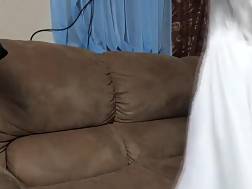 lighthaired teasing couch
