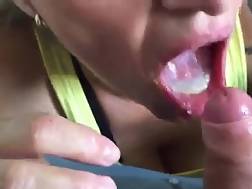 mature woman eating load