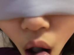 blowing huge oriental throat