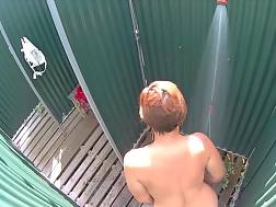 boobed mother public shower
