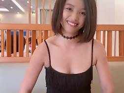 beautiful asian nymph flashing