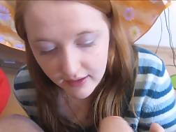 redhead pov sucks hj