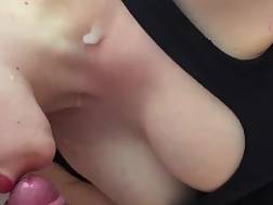 sucks first cum mouth