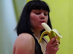 penetrates butt banana eats
