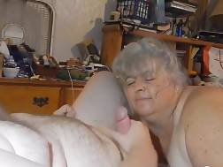 grandmother shows dick sucking