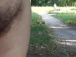 unshaved mature public park