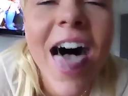 blond teen sucks dick