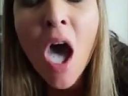 jizz wife eating sperm