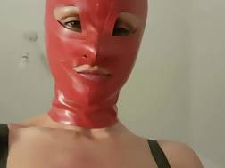 latex bdsm jizz mouth