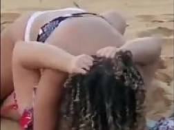 lesbians fuck beach