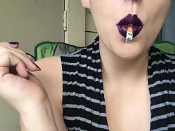 goth goddess smoking dark