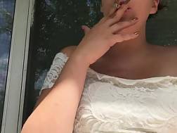 teenager big boobs smoking