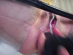 closeup rectal dildo live