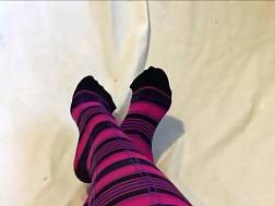 teenager tease black socks