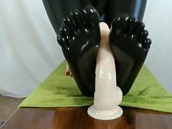 pov footjob oiled feet